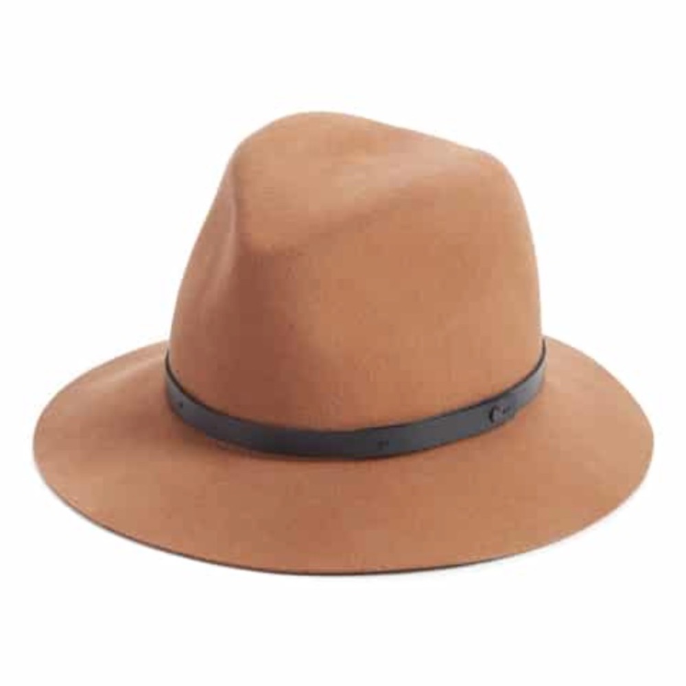 San Diego Hat Wool Pecan Felt Hat Leather Band OS